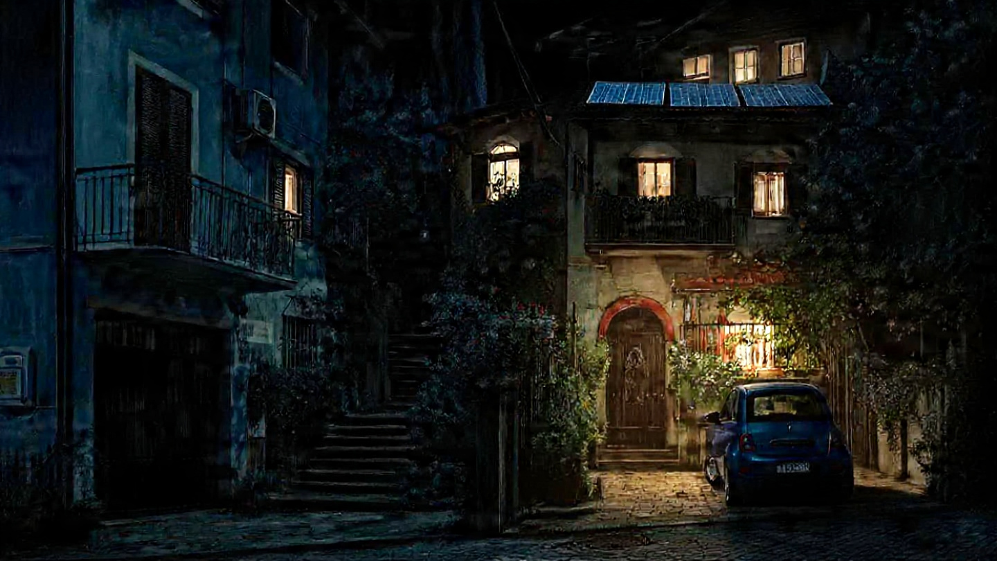 Casa energeticamente indipendente con pannelli solari - soluzione alla crisi energetica