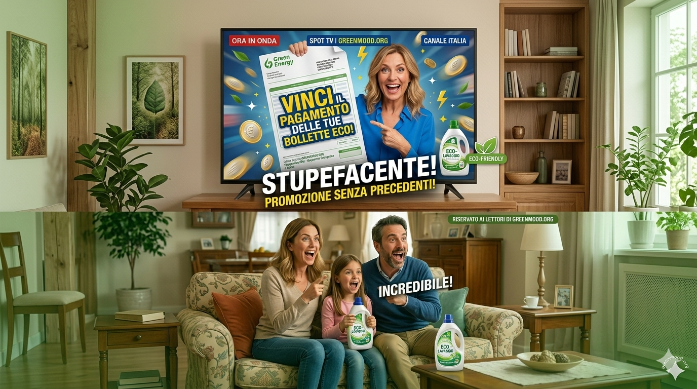 Famiglia felice per bolletta pagata spot Canale Italia