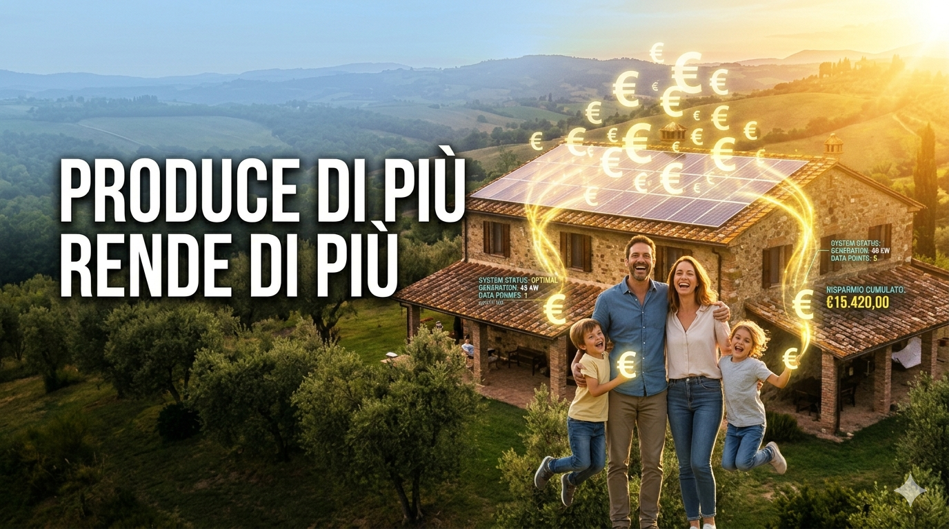 Risparmio energetico pannelli solari