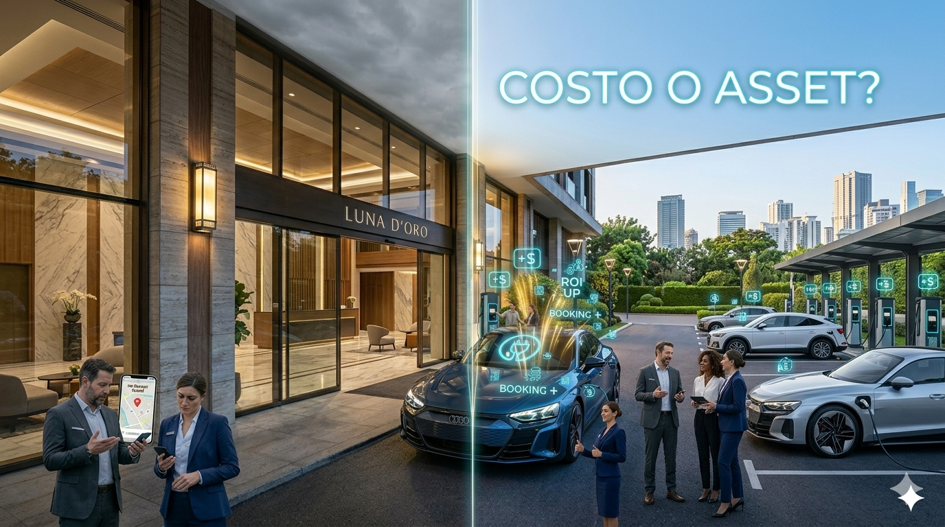 Colonnine ricarica hotel come asset strategico non come costo