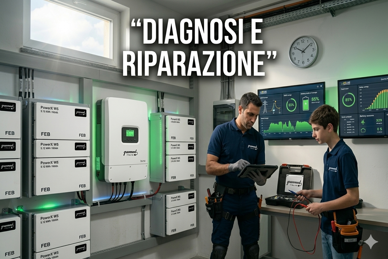 Diagnosi e riparazione impianto fotovoltaico
