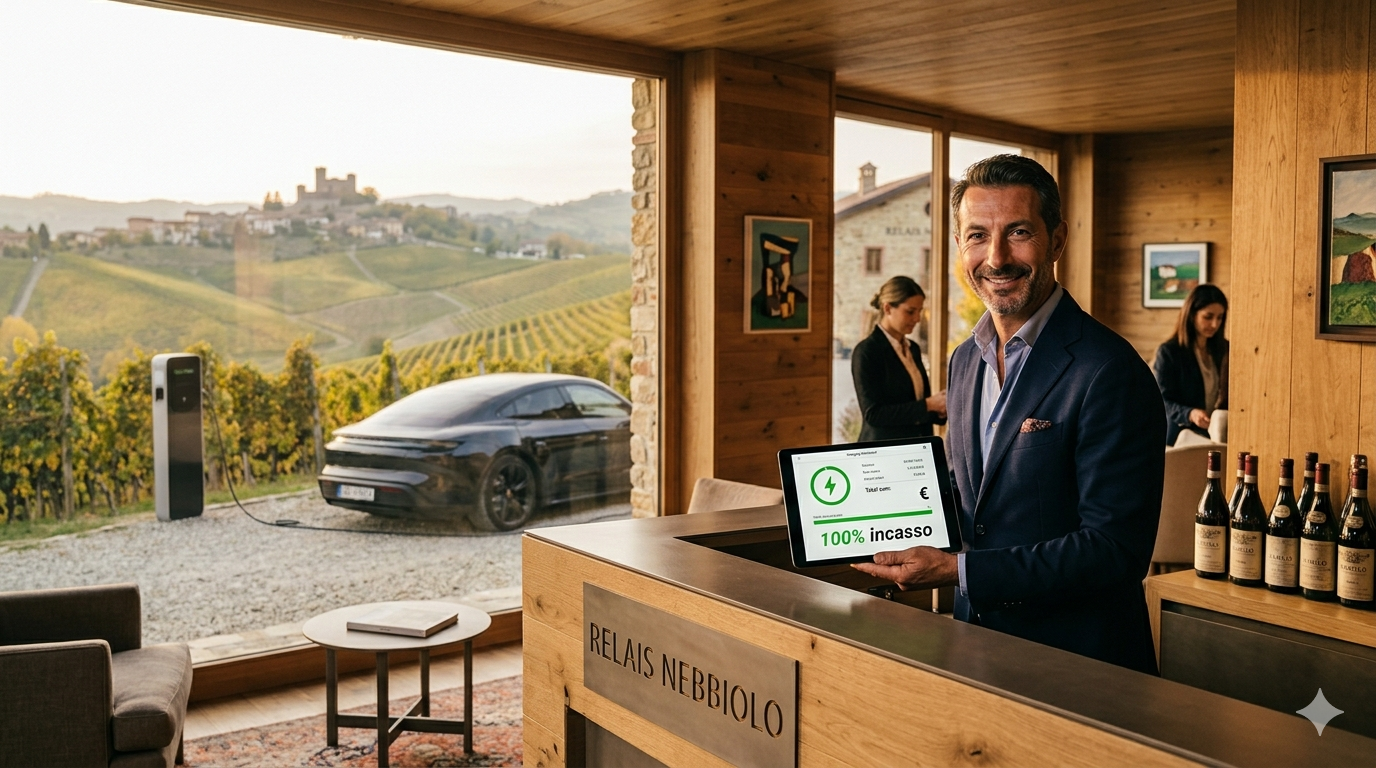 Incassi diretti colonnine hotel Langhe