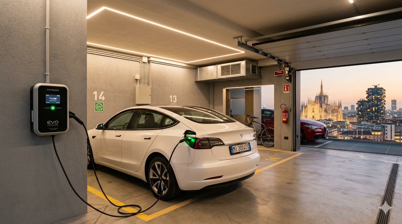 Ricarica auto elettrica privati Milano