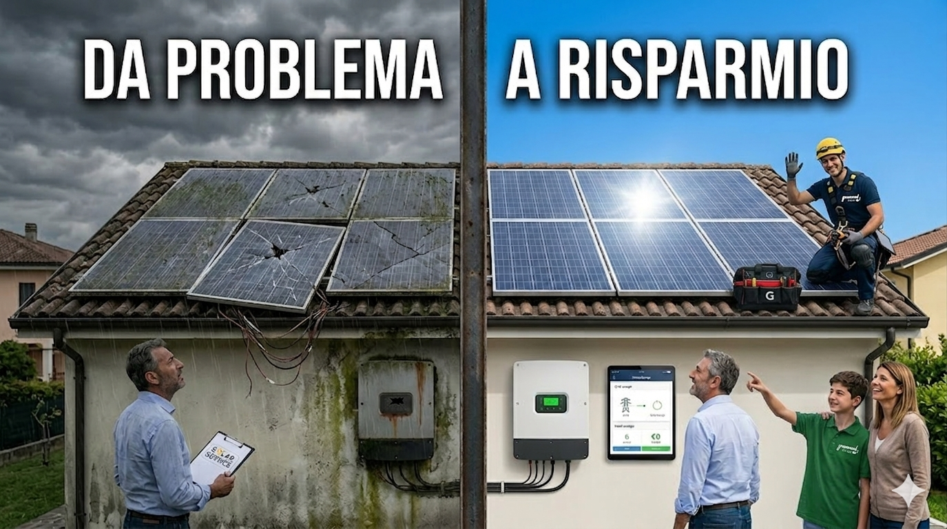 Perdita di risparmio per impianto fotovoltaico guasto