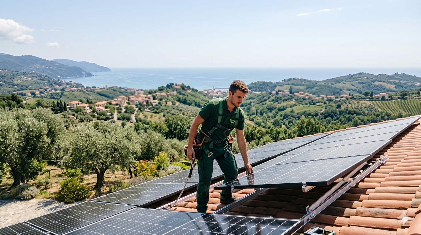 Tecnico Green Mood installa fotovoltaico a Savona