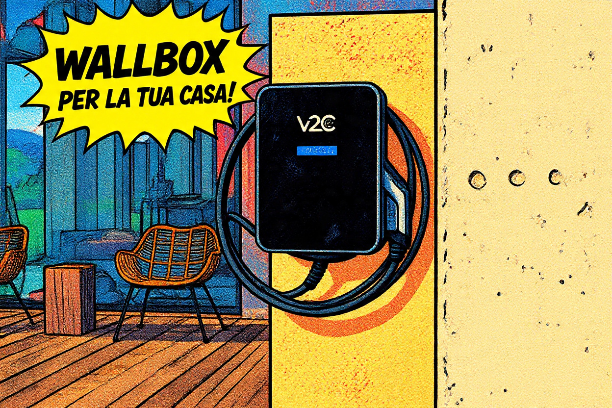 Wallbox V2C Trydan per casa con fotovoltaico