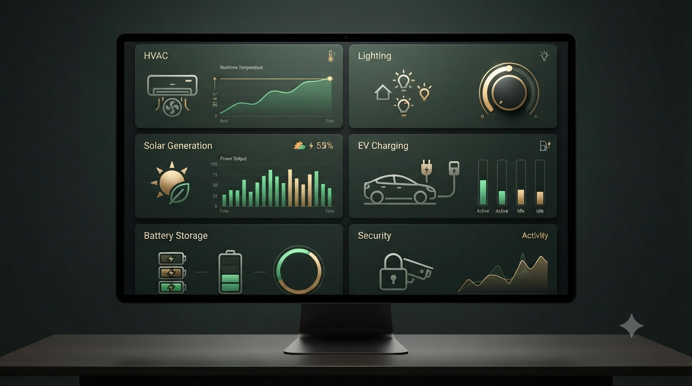 Dashboard di building automation Green Mood: monitoraggio in tempo reale dei consumi dell'edificio
