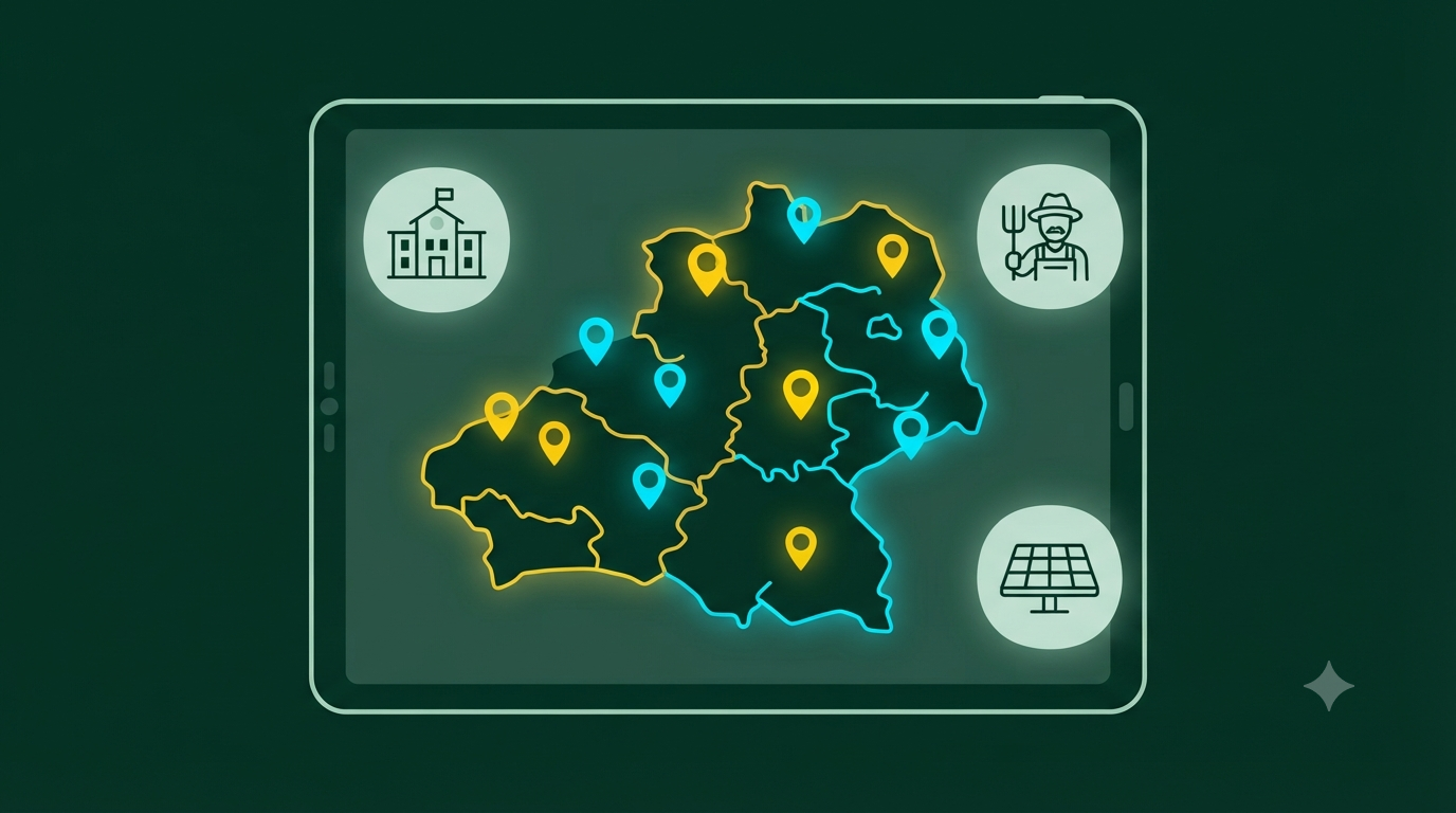 Geoportale della Regione Lombardia con mappatura delle aree idonee e consultazione degli enti locali