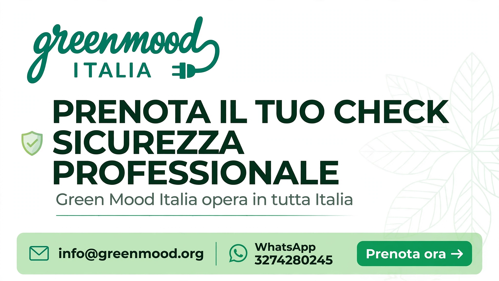 Green Mood Italia check sicurezza professionale in tutta Italia logo ufficiale